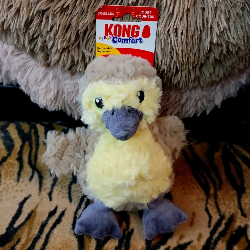 Kong Dog Bird Gosling Comforts Plush Baby Bird w/ Squeak Small New!